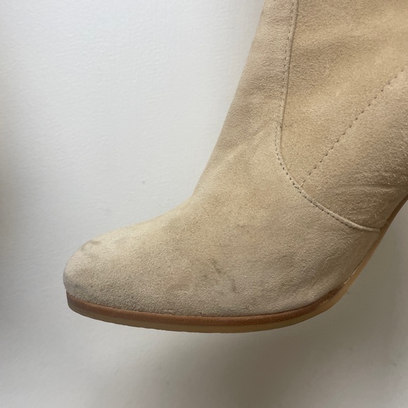 STUART WEITZMAN SUEDE THIGH HEELED BOOTS - Picture 8 of 14